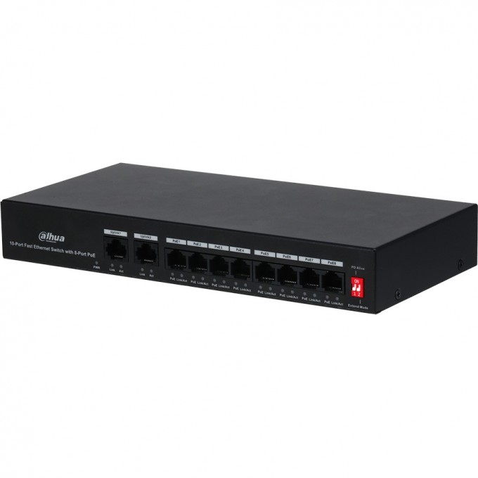 10-портовый коммутатор DAHUA DH-PFS3010-8ET-65 10-портовый коммутатор DAHUA DH-PFS3010-8ET-65