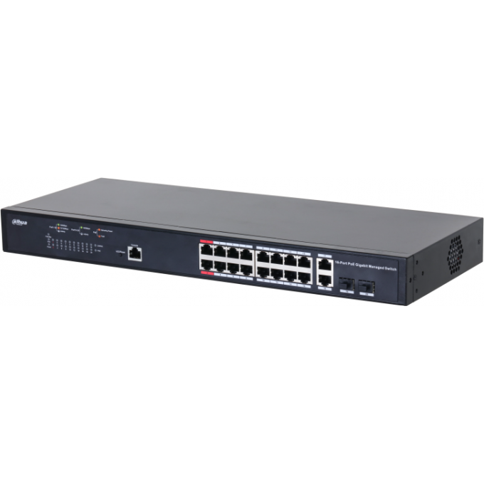 16-портовый гигабитный управляемый коммутатор DAHUA DH-PFS4218-16GT-230 16-портовый гигабитный управляемый коммутатор DAHUA DH-PFS4218-16GT-230