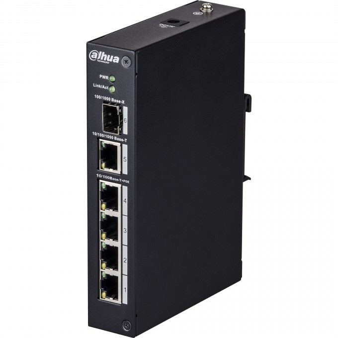 4 портовый индустриальный коммутатор 2-го уровня DAHUA DH-PFS3106-4T 4 портовый индустриальный коммутатор 2-го уровня DAHUA DH-PFS3106-4T