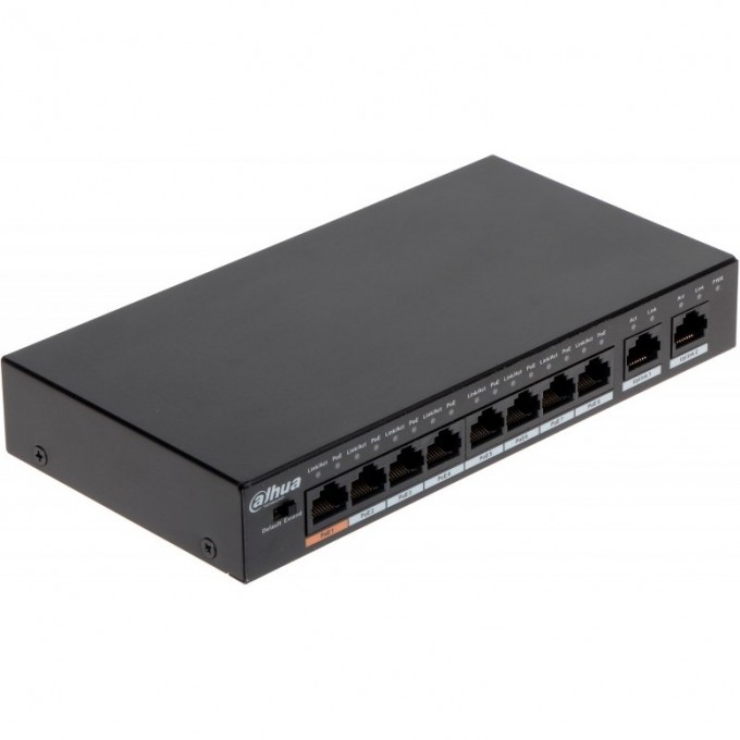 8-ми портовый РоЕ коммутатор неуправляемый DAHUA DH-PFS3010-8ET-96 8-ми портовый РоЕ коммутатор неуправляемый DAHUA DH-PFS3010-8ET-96