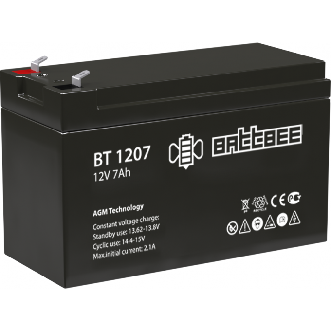 Батарея DAHUA Battbee 12V/7Ah BT 1207 Батарея DAHUA Battbee 12V/7Ah BT 1207